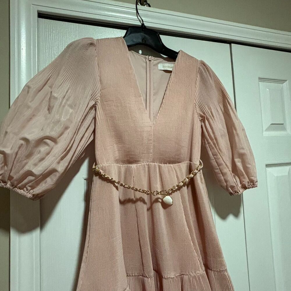 ZIMMERMANN Pleated Dress AU 0P / US 4P color: pink - Picture 10 of 16